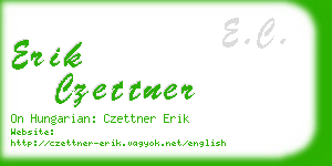 erik czettner business card